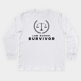 Law School Survivor Kids Long Sleeve T-Shirt